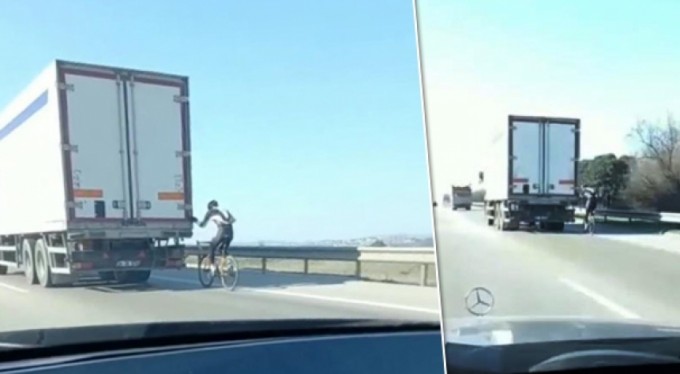 Bursa'da bisikletle ölümüne yolculuk!