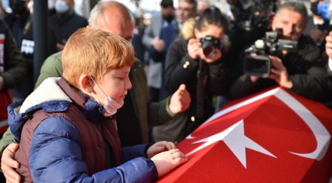 Bursa'da görev şehidi kahraman itfaiyecilere hüzünlü veda