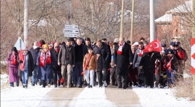 Gürsu, Sarıkamış şehitlerinin izinde yürüdü