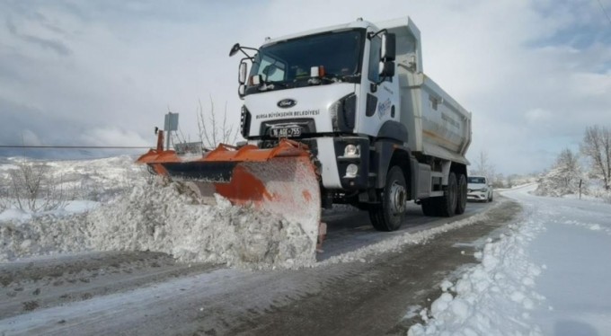Bursa'da 55 köy yolu kapalı