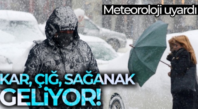 Meteoroloji uyardı! Kar, çığ, sağanak geliyor