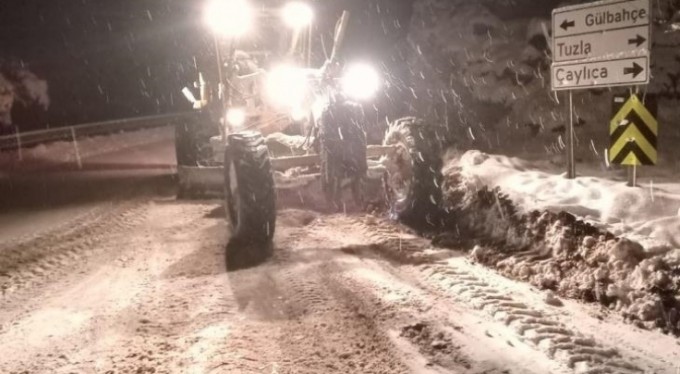 Kar yağışına anında müdahale