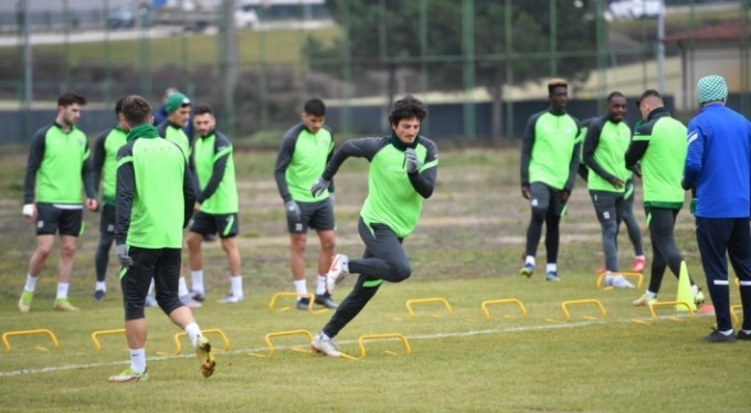 Bursaspor, Samsunspor maçının taktik antrenmanını yaptı