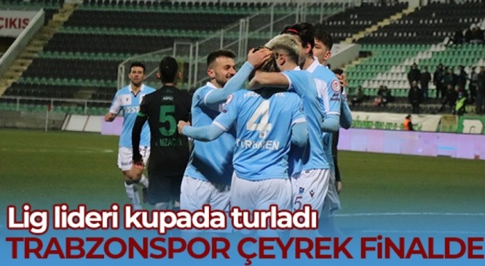 Trabzonspor kupada çeyrek finalde