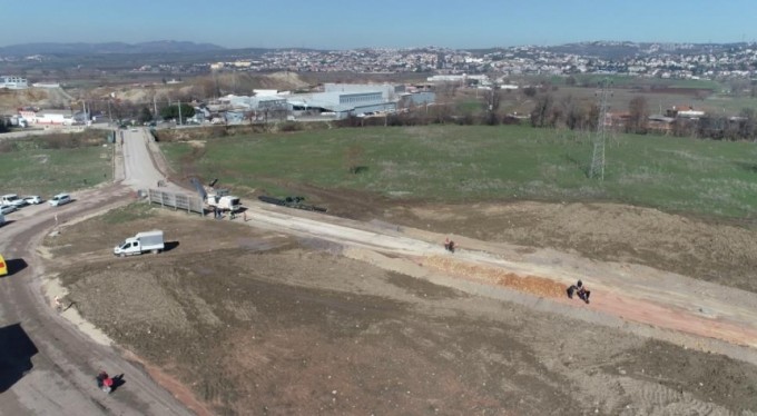 Nilüfer'i Mudanya'ya bağlayan yol asfaltlanıyor