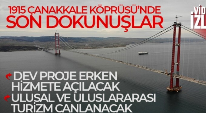 1915 Çanakkale Köprüsü'nde asfaltlama çalışmaları tamamlandı