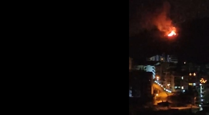 Bursa'da alevleri görenler orman yangını zannetti, bağ evi yangını çıktı