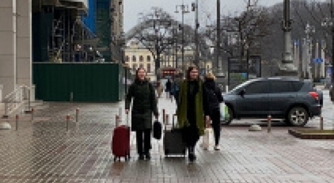 Ukrayna halkı, şehri terk ediyor