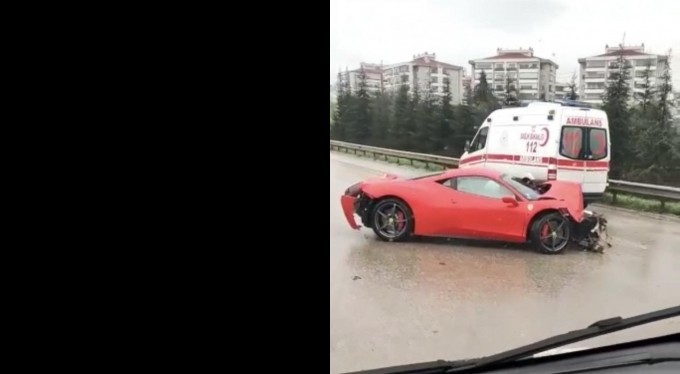 7 milyon TL'lik lüks aracın kazadan önceki ve sonraki halini görenler şaşkınlıklarını gizleyemedi