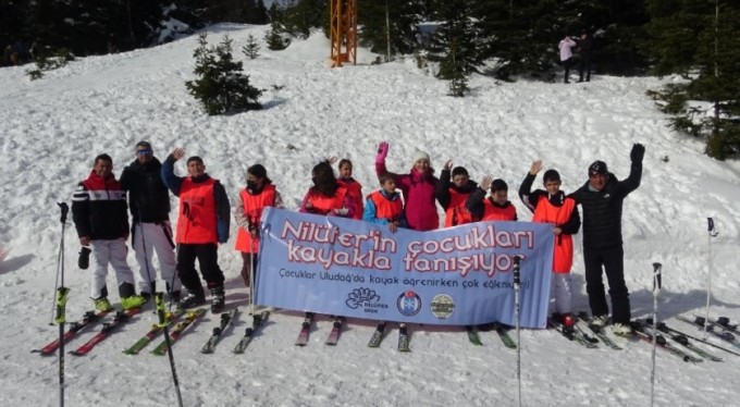 Nilüferli çocuklar ilk kez Uludağ ile tanıştı