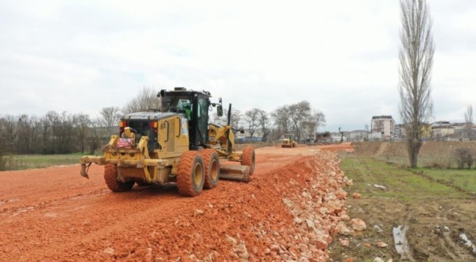 Mudanya yolunda ray mesaisi başladı