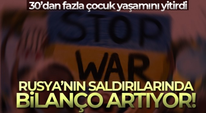 Ukrayna'daki Rus saldırılarında 38 çocuk öldü, 71 çocuk yaralandı