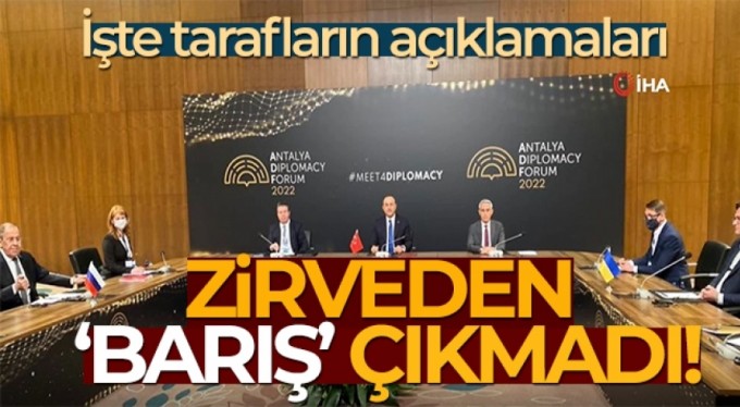 Rusya-Ukrayna-Türkiye üçlü dışişleri bakanları toplantısı sona erdi