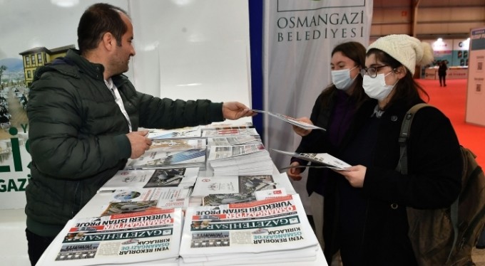 Kitap fuarında Osmangazi yayınlarına büyük ilgi