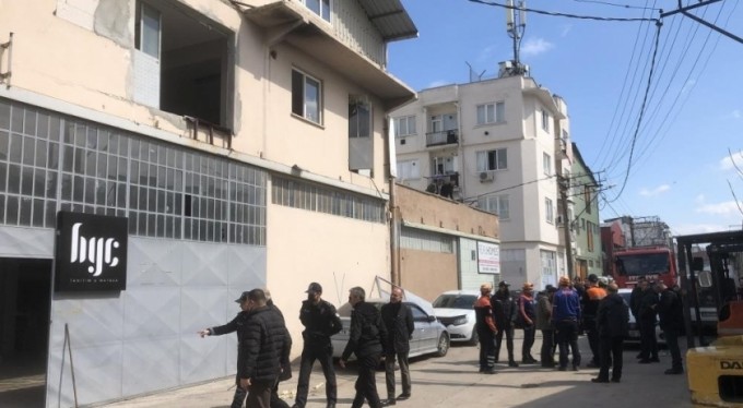 Bursa'da nakış atölyesinde patlama