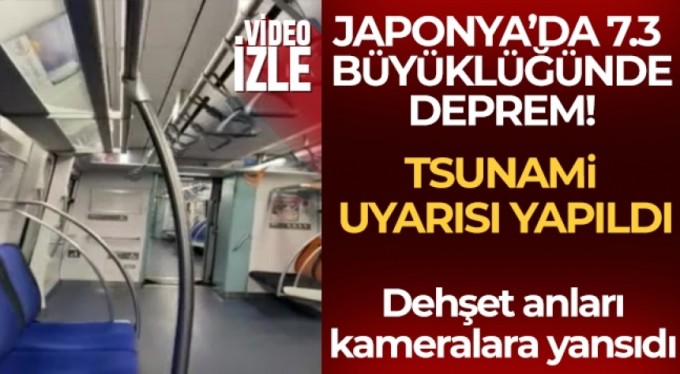 Japonya'da 7.3 büyüklüğünde deprem
