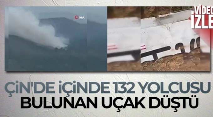 Çin'de içinde 132 yolcusu bulunan uçak düştü