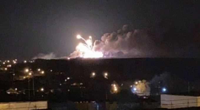 Rusya'nın Ukrayna sınırında Rus ordusuna ait mühimmat deposu patladı: 4 yaralı