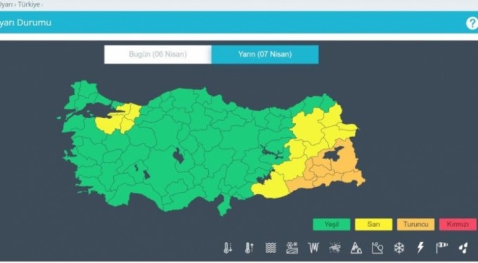 Meteoroloji'den gök gürültülü sağanak yağış uyarısı