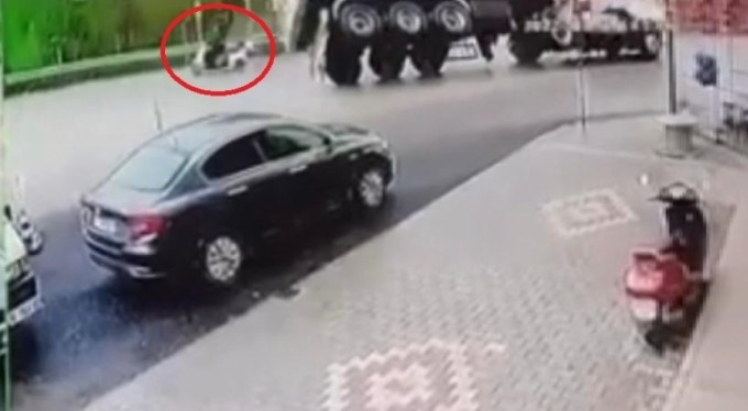 Bursa'da facia teğet geçti! O anlar kamerada