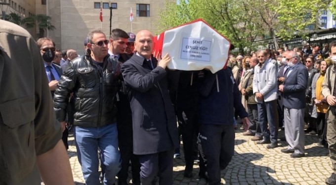 Şehit infaz koruma memuru için adliyede tören düzenlendi