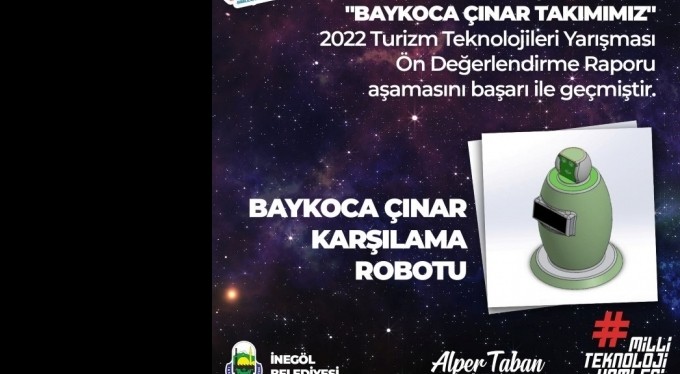 Çınar karşılama robotu TEKNOFEST elemelerini geçti