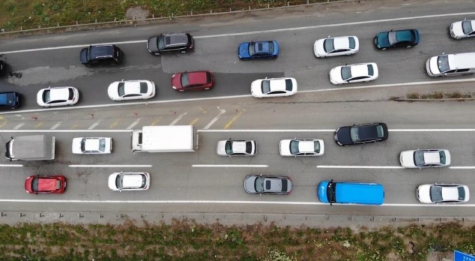 Tatilciler dönüş yolunda