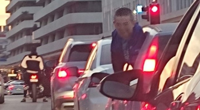 Bursa'da tehlikeli yolculuk kameralarda