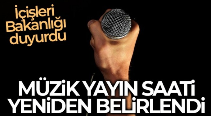 İçişleri Bakanlığı: "Müzik yayın saati gece 01.00'e kadar uzatıldı"