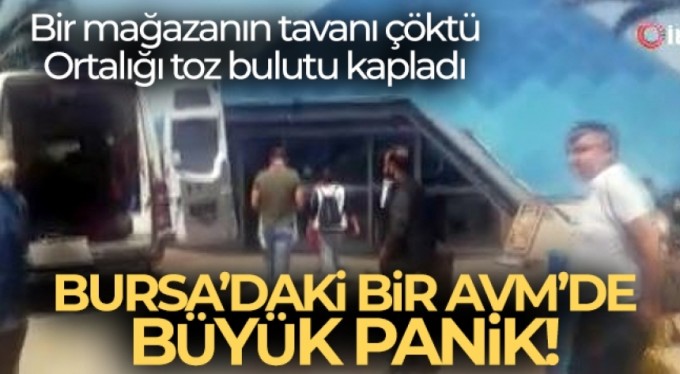 Bursa'da AVM'de çökme meydana geldi, AFAD ekipleri sevk edildi