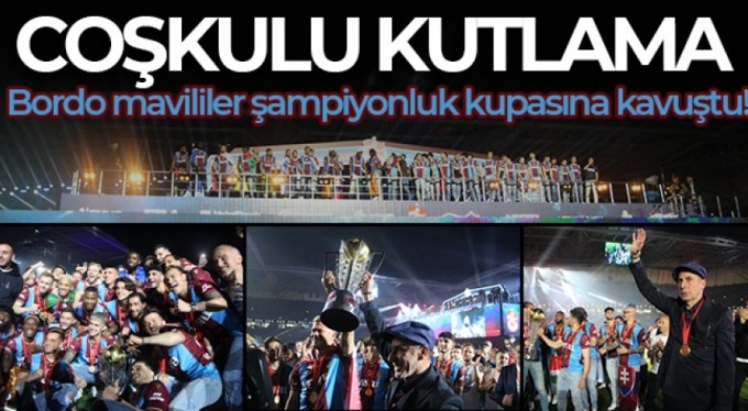 Trabzonspor şampiyonluk kupasını aldı