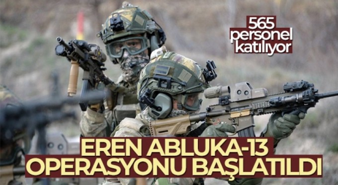 Eren Abluka-13 operasyonu başlatıldı