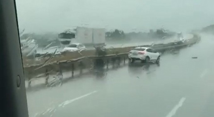 Otobandaki kaza kameralara böyle yansıdı