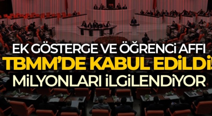 Devlet memurları ile ilgili düzenlemeler, emekli aylıkları gibi konuları içeren teklif TBMM'de kabul edildi