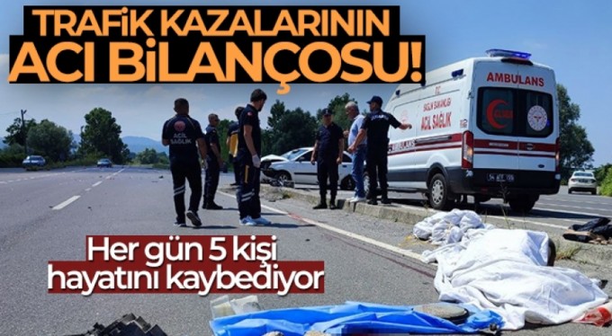 Trafik kazalarının acı bilançosu
