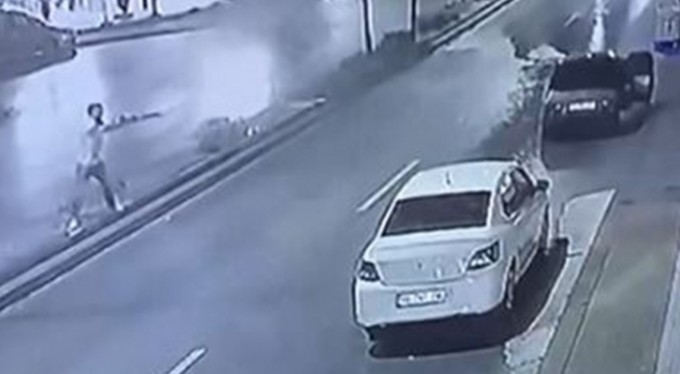 Pompalı tüfekle yaşatılan dehşet kameralarda