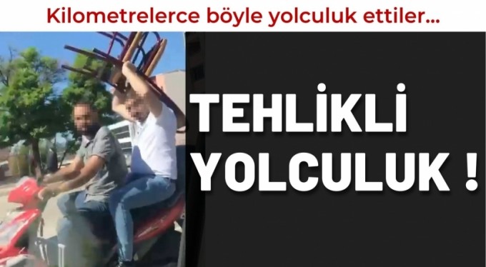 Motosikletle tehlikeli görüntüler