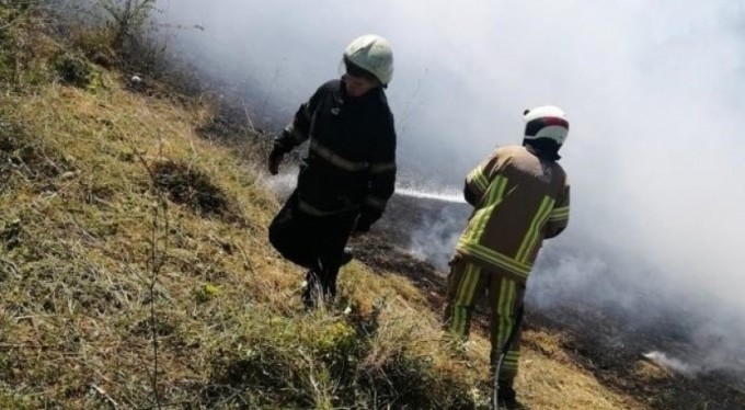Mustafakemalpaşa'da orman yangını