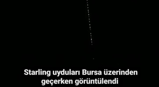 Elon Musk'ın uyduları Bursa'da görümtülendi