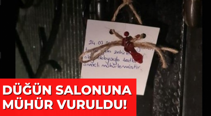 200 kişinin zehirlendiği düğün salonunun kapısına mühür vuruldu