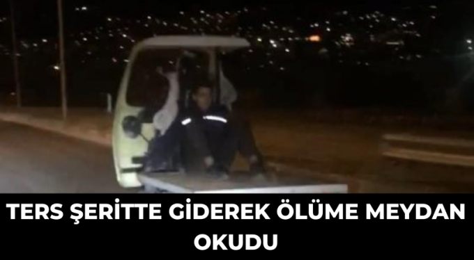 Bursa'da ters şeritte giderek ölüme böyle meydan okudu