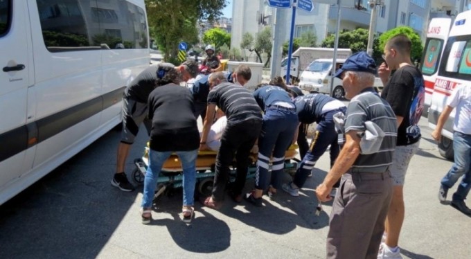 Bursa'da kavşaktaki kazada faciadan dönüldü