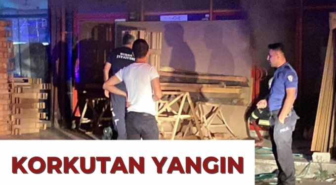 Koltuk imalathanesinde korkutan yangın