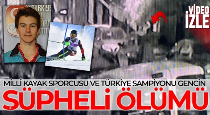 Milli Kayak sporcusu ve Türkiye Şampiyonu gencin şüpheli ölümü kamerada