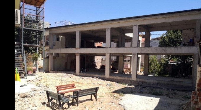 Osmangazi'de Adalet Camii yeni hizmet binası hızla yükseliyor