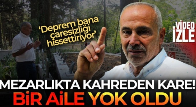 Mezarlıkta kahreden kare