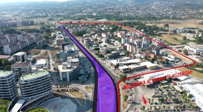 Trafiğe çıkacaklar dikkat! Mudanya Yolu'nda Bursaray mesaisi...