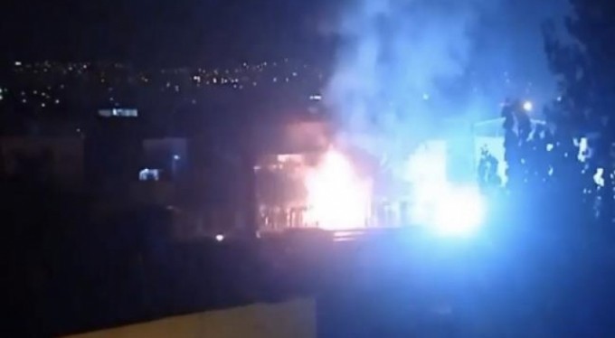 Trafo alev alev yandı