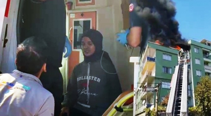 Bursa'da apartman dairesi alev alev! Korku dolu anlar yaşandı