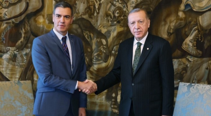 Cumhurbaşkanı Erdoğan, İspanya Başbakanı Sanchez'i kabul etti